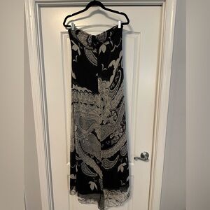 100% Silk Massimo Dutti Strapless Dresss